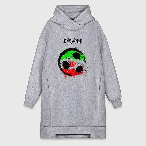 Женская толстовка-платье Сборная Ирана / Меланж – фото 1