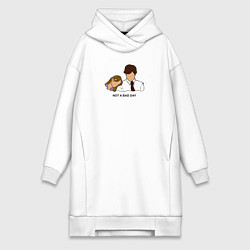 Женская толстовка-платье Not a bad day - the office