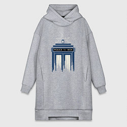 Женская толстовка-платье Light tardis