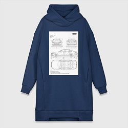 Женская толстовка-платье Audi A8