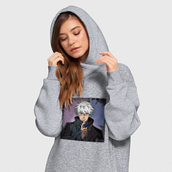 Женское худи-платье Годжо, цвет: меланж — фото 2