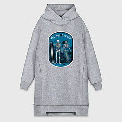 Женское худи-платье You me the sea, цвет: меланж