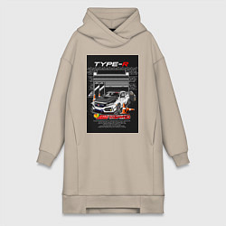 Женская толстовка-платье Honda jdm