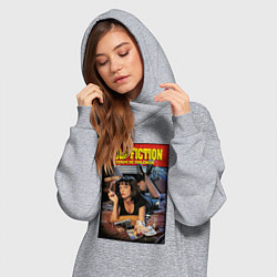 Женское худи-платье Криминальное чтиво - Мия, цвет: меланж — фото 2