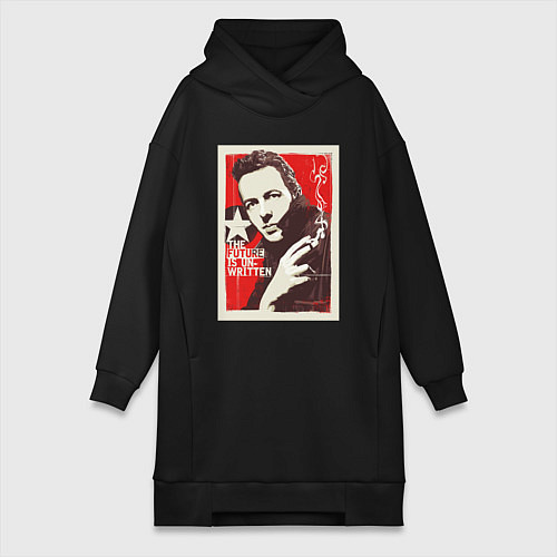 Женская толстовка-платье Joe Strummer of the Clash / Черный – фото 1