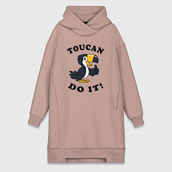 Женская толстовка-платье Тукан это сделал