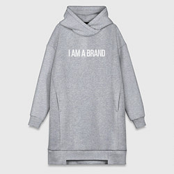 Женское худи-платье I am a brand, цвет: меланж