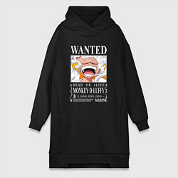 Женская толстовка-платье Monkey D Luffy - wanted