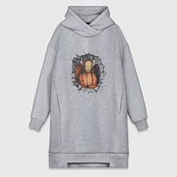 Женская толстовка-платье Ванпанчмен герой