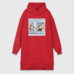 Женская толстовка-платье Учеба архитектора