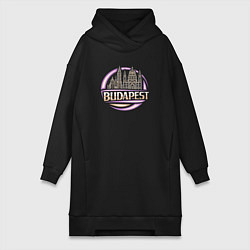 Женское худи-платье Будапешт, цвет: черный