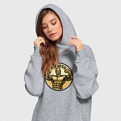 Женское худи-платье Fitness power, цвет: меланж — фото 2