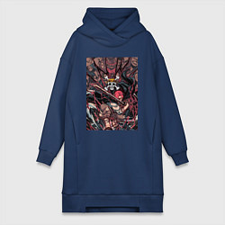 Женская толстовка-платье Ван-Пис Шанкс команда