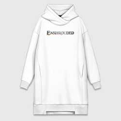 Женское худи-платье Enshrouded logo, цвет: белый