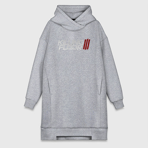 Женская толстовка-платье Killing floor 3 logo / Меланж – фото 1