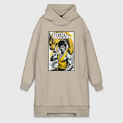 Женская толстовка-платье Выход дракона - Брюс Ли