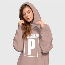 Женское худи-платье Portishead, цвет: пыльно-розовый — фото 2