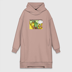 Женская толстовка-платье This is fine - 2025