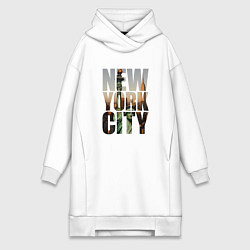 Женская толстовка-платье New York city big room