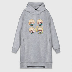 Женская толстовка-платье Авантюрин стикеры