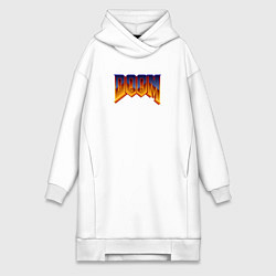 Женская толстовка-платье Doom logotype