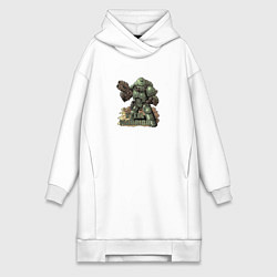 Женская толстовка-платье Стальной воин