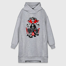 Женское худи-платье Король и шут - пень, цвет: меланж