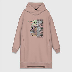 Женская толстовка-платье Unknown specis - Baby Yoda