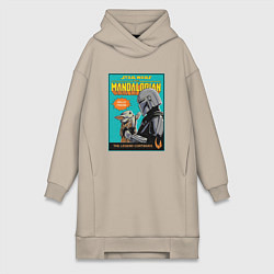 Женское худи-платье Mandalorian - Din Djarin, цвет: миндальный
