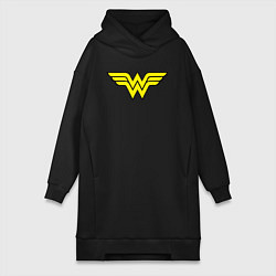 Женская толстовка-платье Wonder woman logo