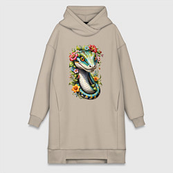 Женская толстовка-платье Символ 2025 года