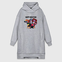 Женская толстовка-платье Friday Night Funkin - Happy New Year