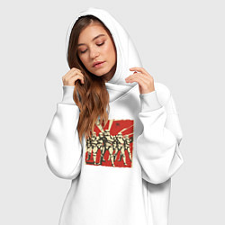 Женское худи-платье Армия клонов Star Wars, цвет: белый — фото 2