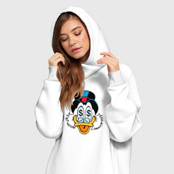 Женское худи-платье Скрудж, цвет: белый — фото 2