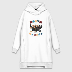 Женская толстовка-платье Пляшем пофиг