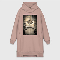 Женская толстовка-платье Важные новости