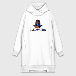 Женское худи-платье Клеопатра, цвет: белый