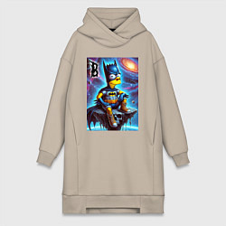 Женское худи-платье Batbart - ai art fantasy, цвет: миндальный