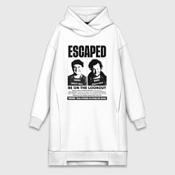 Женская толстовка-платье Один дома, сбежали мокрые бандиты