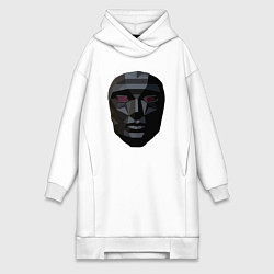 Женское худи-платье Маска босса, цвет: белый
