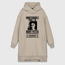 Женское худи-платье Harry Potter - wanted, цвет: миндальный