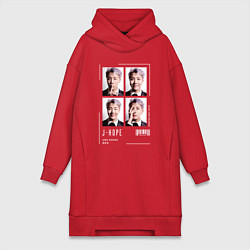 Женская толстовка-платье Hoseok bts 4cut