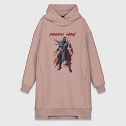 Женская толстовка-платье Finish him Sub-Zero Mortal Kombat