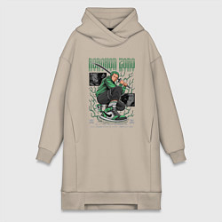 Женское худи-платье Ван пис Kimura, цвет: миндальный