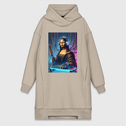 Женская толстовка-платье Mona Lisa cyberpunk - fantasy