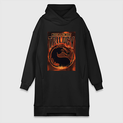 Женская толстовка-платье Mortal kombat trilogy / Черный – фото 1