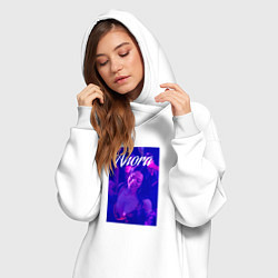 Женское худи-платье Anora, цвет: белый — фото 2