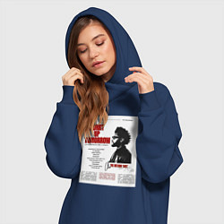 Женское худи-платье The weeknd постер, цвет: тёмно-синий — фото 2