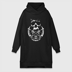 Женское худи-платье Sons Of Anarchy - charming, цвет: черный