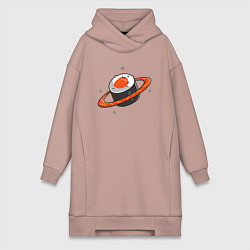 Женская толстовка-платье Ролл сатурн